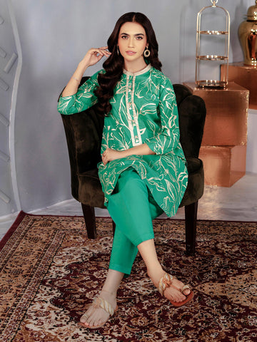 Limelight U1987SU 2PC GRN Embroidered Lawn 2022 Online Shopping